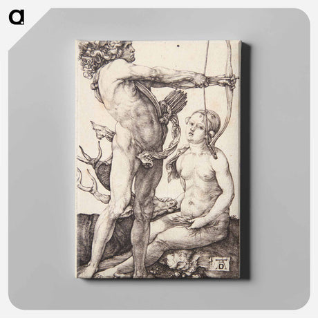 アートパネル-Apollo and Diana - アルブレヒト デューラー Canvas.