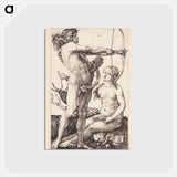 アートポストカード-Apollo and Diana - アルブレヒト デューラー Postcard.