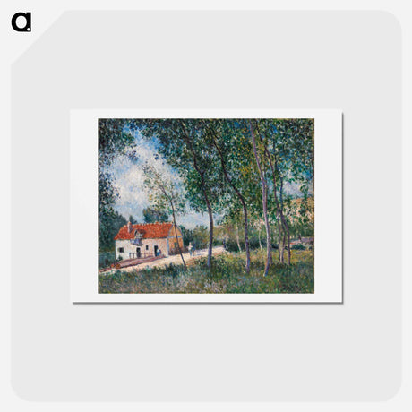 アートポストカード-The Road from Moret to Saint-Mammes - アルフレッド シスレー Postcard.