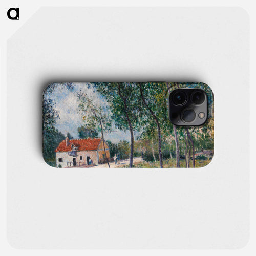 The Road from Moret to Saint-Mammes - アルフレッド シスレー Phone Case.