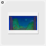 アートポストカード-Sea Shore - 不思議の国のアリス Postcard.