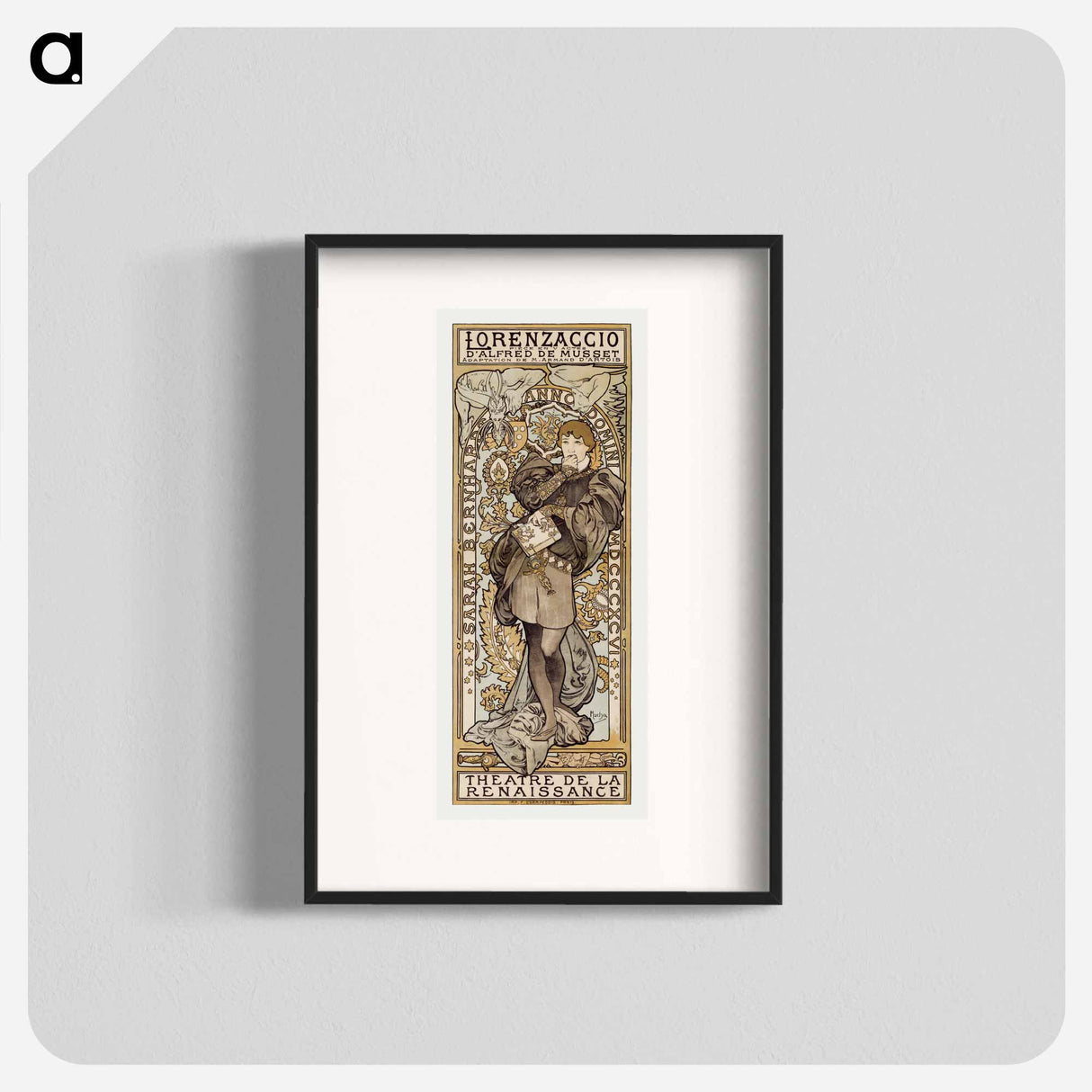 Lorenzaccio - Alphonse Mucha Poster.