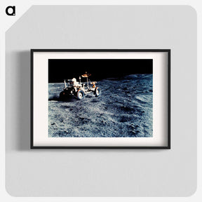 アートポスター-The Lunar Roving Vehicle - アポロ月面着陸 Poster.