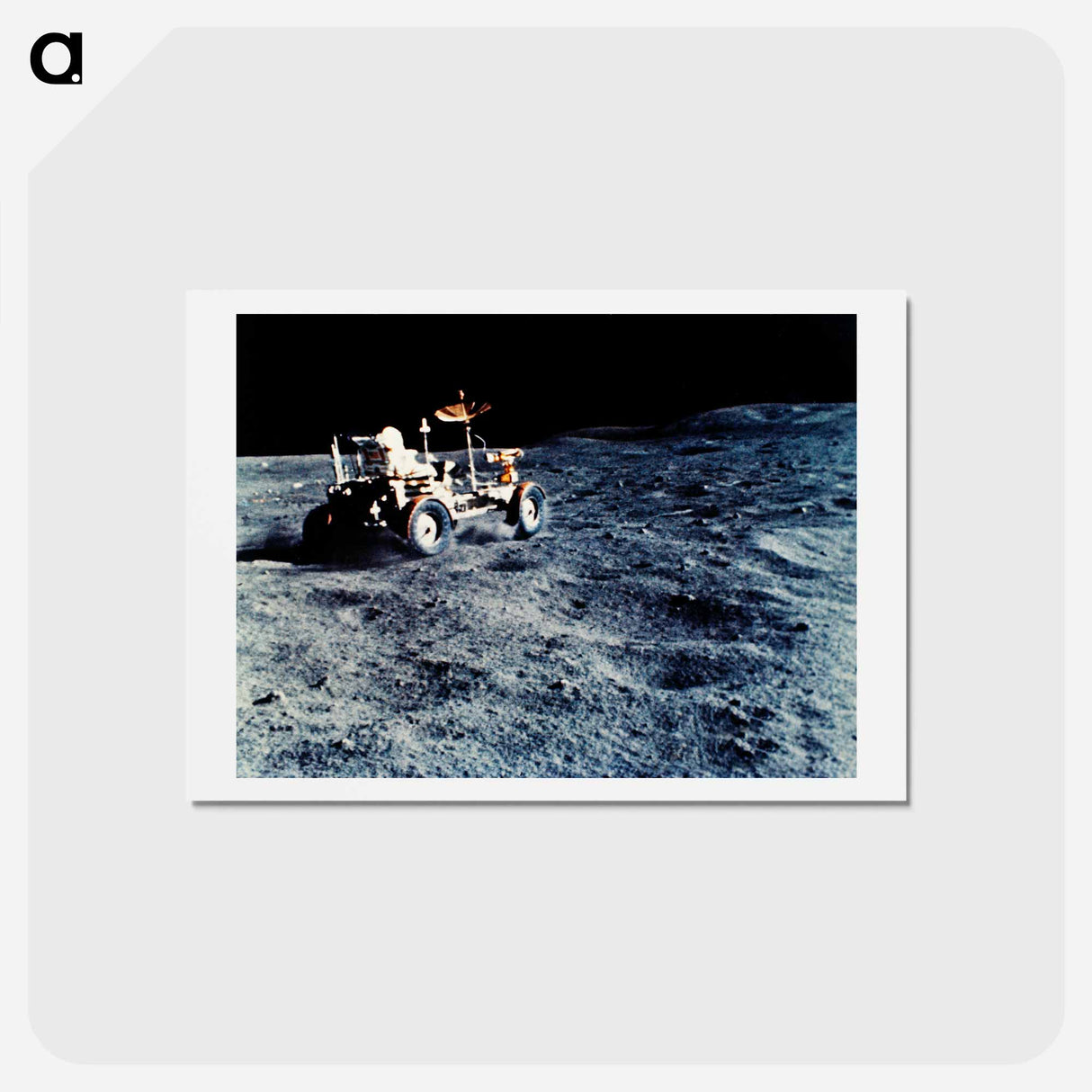 The Lunar Roving Vehicle - アポロ月面着陸 Postcard.