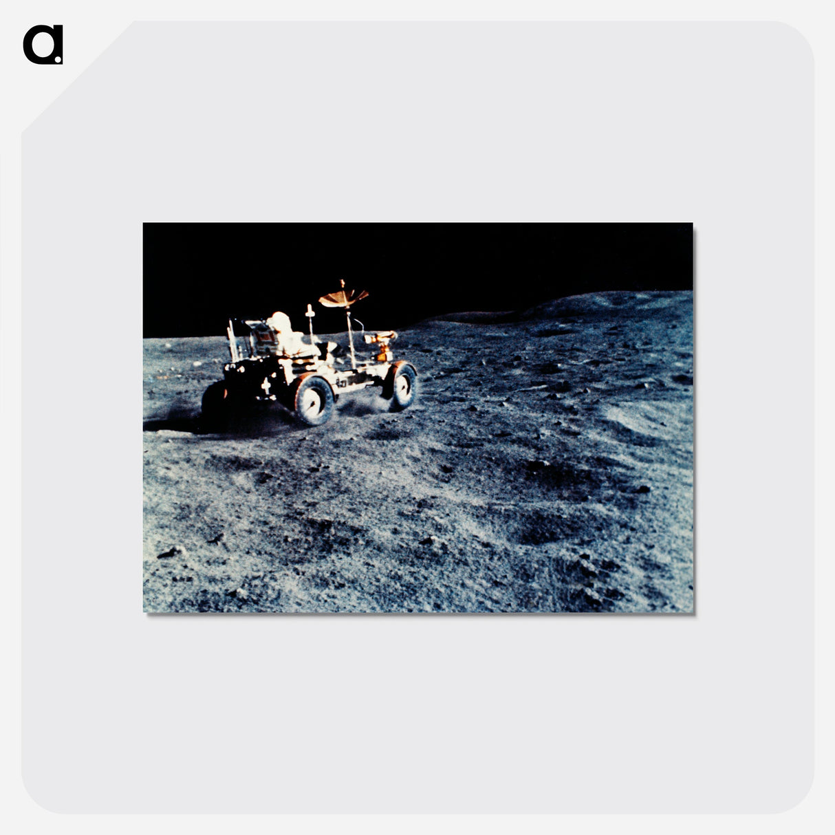 The Lunar Roving Vehicle - アポロ月面着陸 Postcard.