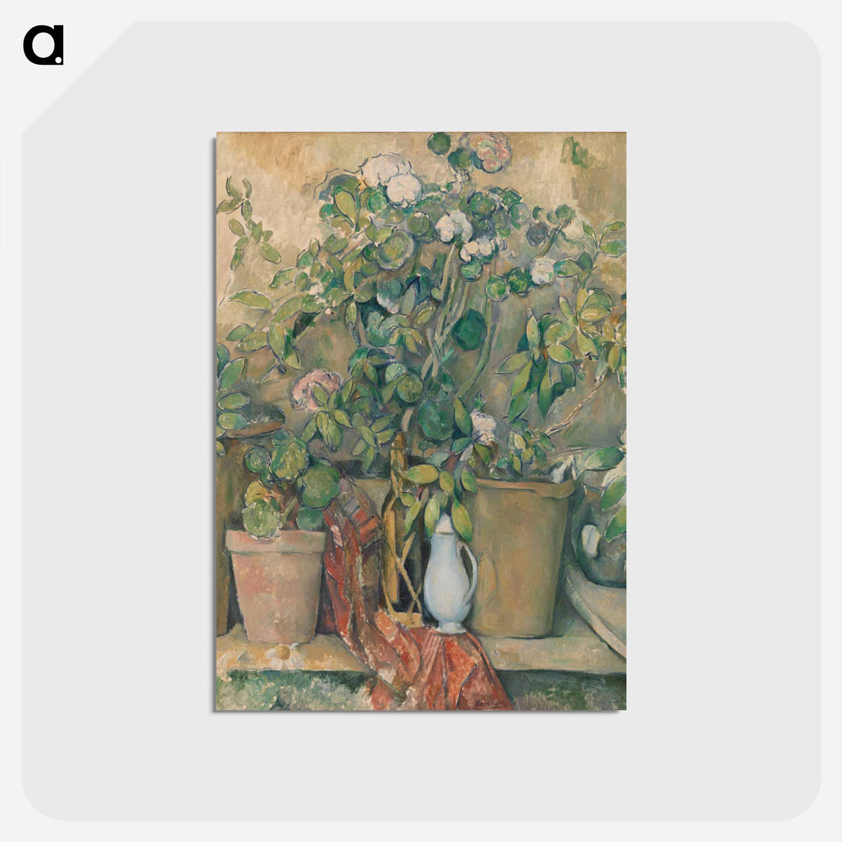 アートポストカード-Terracotta Pots and Flowers
 - バーンズ・コレクション Postcard.