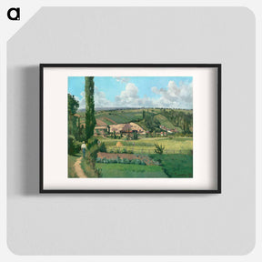 アートポスター-Landscape at Les Pâtis, Pontoise - カミーユ ピサロ Poster.