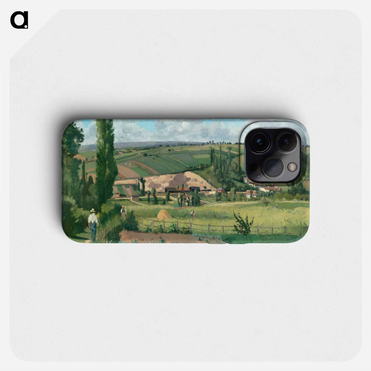 Landscape at Les Pâtis, Pontoise - カミーユ ピサロ Phone Case.