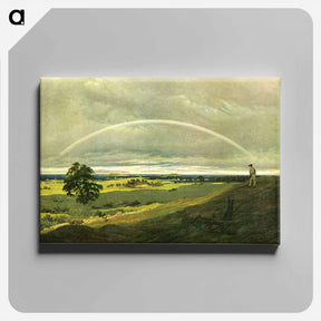 アートパネル-Landscape with rainbow - カスパー ダーヴィト フリードリヒ Canvas.