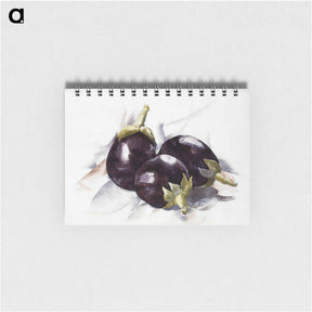 アートメモ帳-Eggplants - チャールズ デムス Memo.