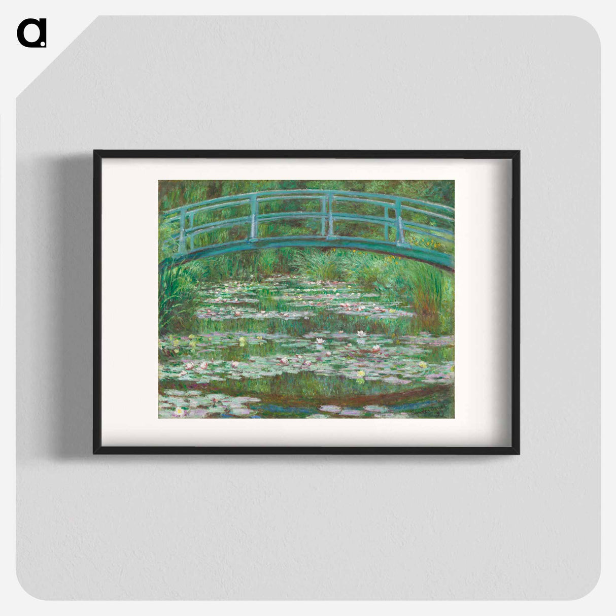 The Japanese Footbridge - Claude Monet Poster.