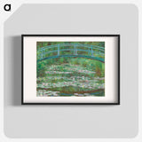 The Japanese Footbridge - Claude Monet Poster.