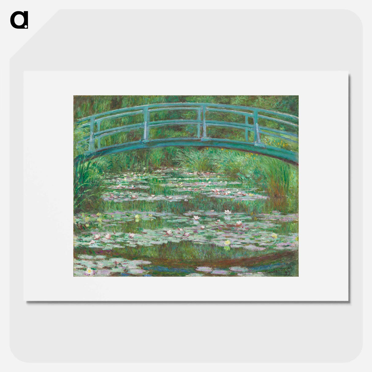 The Japanese Footbridge - Claude Monet Poster.