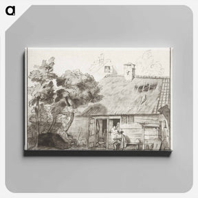 アートパネル-Tekenaar voor boerderij
 - コルネリス プロース ファン アムステル Canvas.