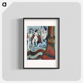 アートポスター-Four Wooden Sculptures
 - ダラス美術館 Poster.