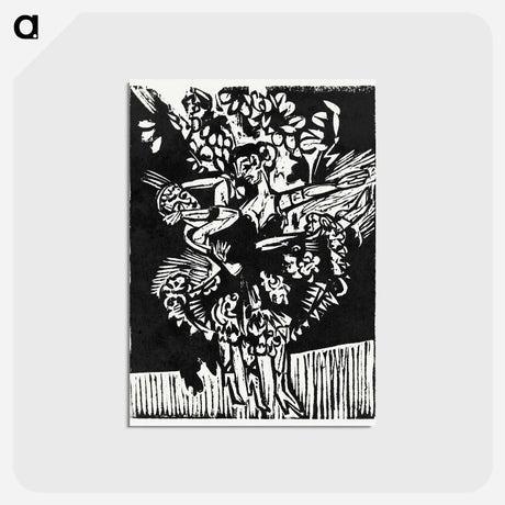 アートポストカード-Two Dancing Girls
 - デトロイト美術館 Postcard.