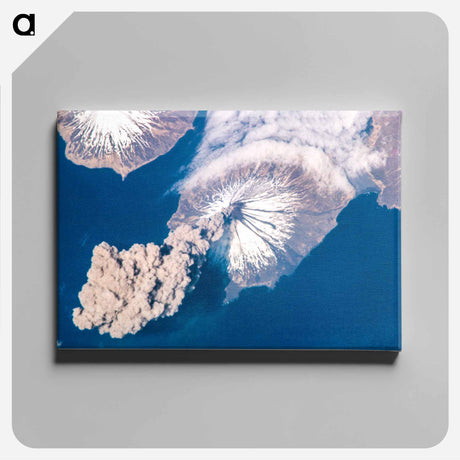 アートパネル-Eruption of Cleveland Volcano
 - 上空からの地球 Canvas.