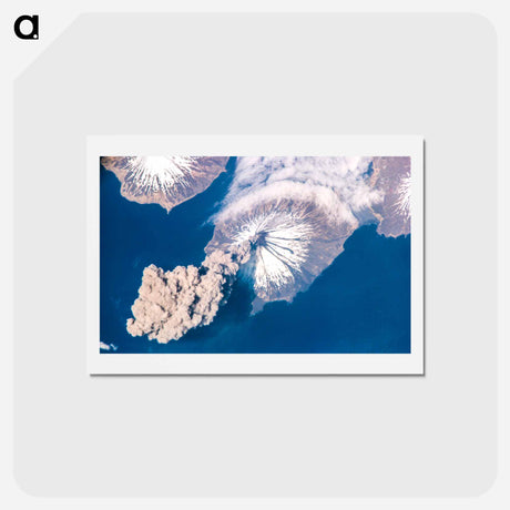 アートポストカード-Eruption of Cleveland Volcano
 - 上空からの地球 Postcard.