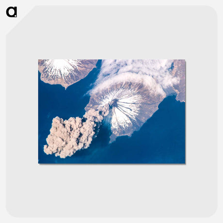 アートポストカード-Eruption of Cleveland Volcano
 - 上空からの地球 Postcard.