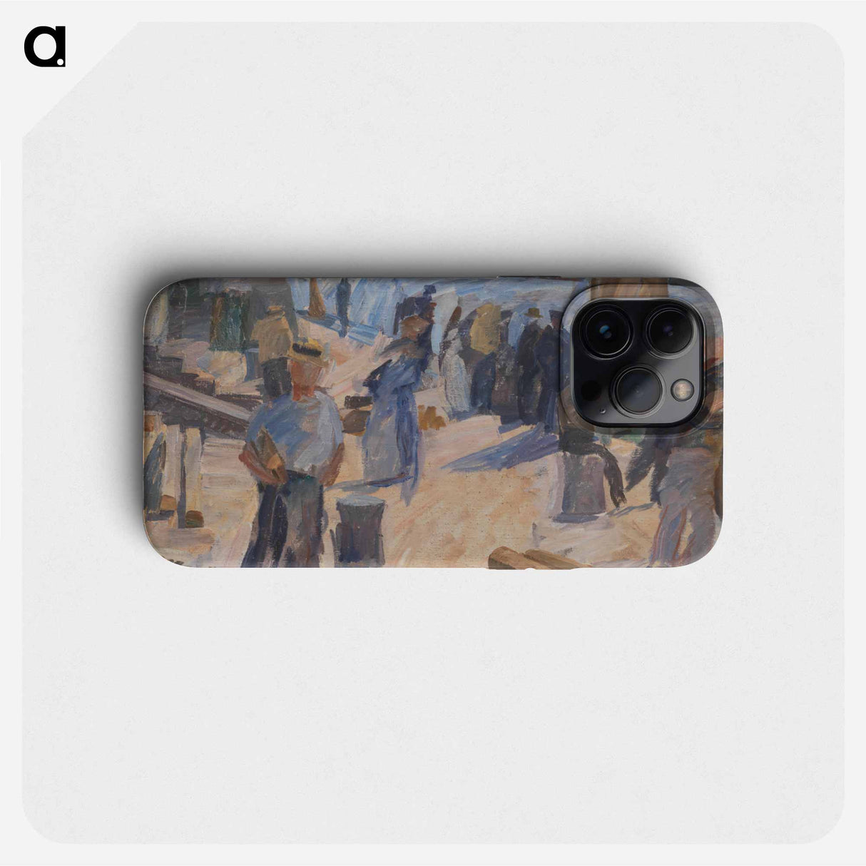 The mail boat is coming.Christiansø - エドヴァルド ウェイ Phone Case.