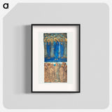 Ascension of Christ (Acts I, 1–9): Study for stained-glass window - エドワード バーン ジョーンズ Poster.