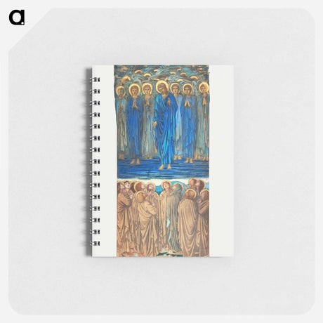 アートメモ帳-Ascension of Christ (Acts I, 1–9): Study for stained-glass window - エドワード バーン ジョーンズ Memo.