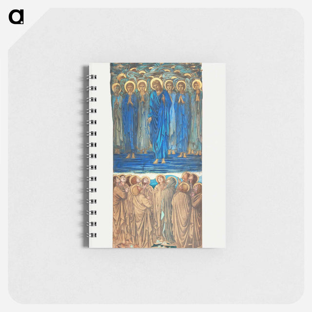 アートメモ帳-Ascension of Christ (Acts I, 1–9): Study for stained-glass window - エドワード バーン ジョーンズ Memo.