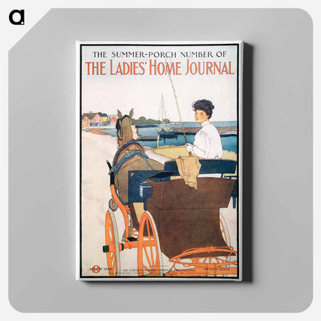アートパネル-The Summer–Porch Number of The Ladies' Home Journal - エドワード ペンフィールド Canvas.