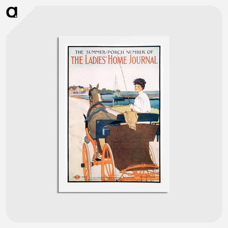 アートポストカード-The Summer–Porch Number of The Ladies' Home Journal - エドワード ペンフィールド Postcard.