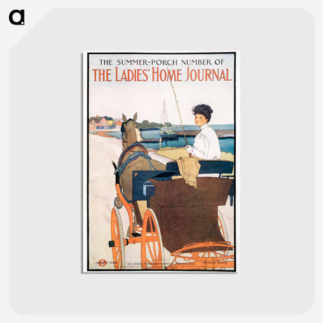 アートポストカード-The Summer–Porch Number of The Ladies' Home Journal - エドワード ペンフィールド Postcard.