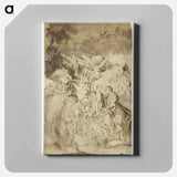 Female Saint Beholding Vision of Christ Child and Saint Joseph - エル グレコ Canvas.