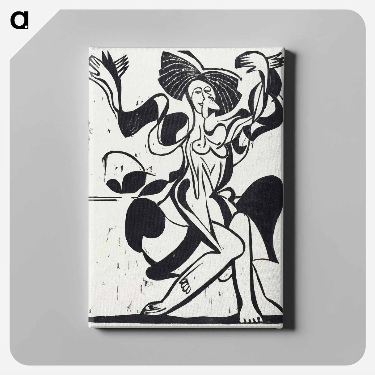 アートパネル-Mary Wigman's Dance - エルンスト ルートヴィヒ キルヒナー Canvas.