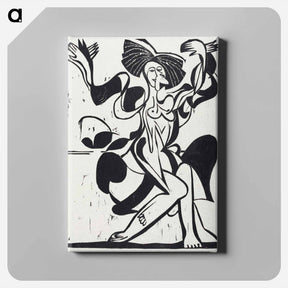 アートパネル-Mary Wigman's Dance - エルンスト ルートヴィヒ キルヒナー Canvas.