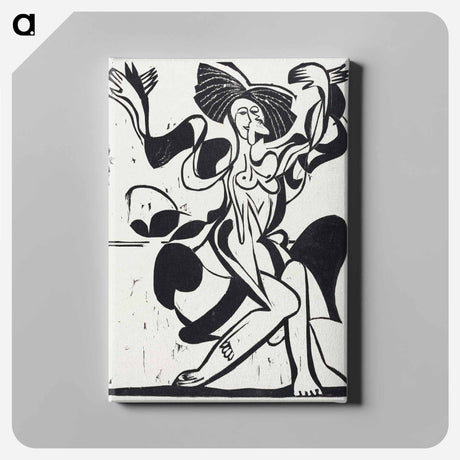 アートパネル-Mary Wigman's Dance - エルンスト ルートヴィヒ キルヒナー Canvas.