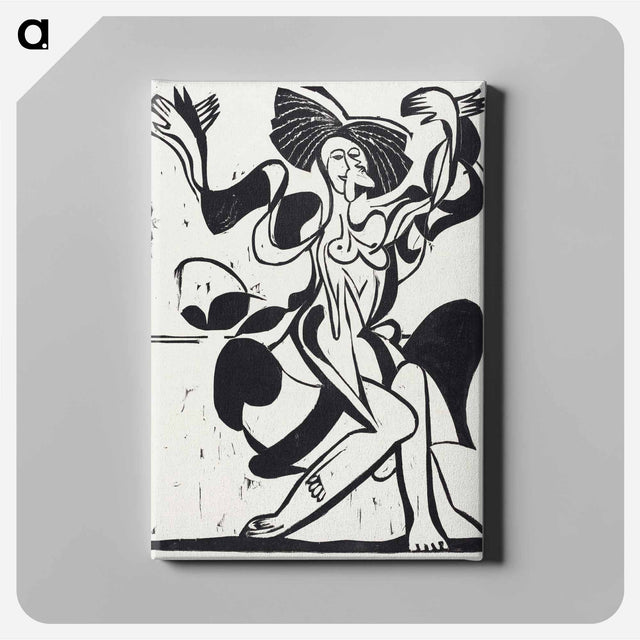 アートパネル-Mary Wigman's Dance - エルンスト ルートヴィヒ キルヒナー Canvas.