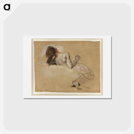 アートポストカード-オレンジ - ウジェーヌ ドラクロワ Postcard.