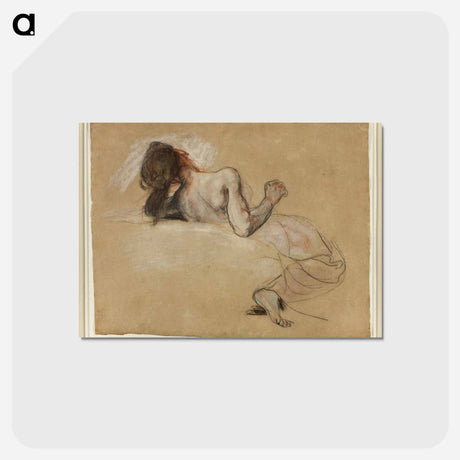 アートポストカード-オレンジ - ウジェーヌ ドラクロワ Postcard.