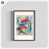 Landscape with Animals - フランツ マルク Poster.