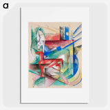 Landscape with Animals - フランツ マルク Poster.