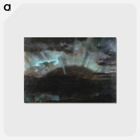 アートポストカード-Aurora Borealis, Mt Desert Island, from Bar Harbor, Maine - フレデリック エドウィン チャーチ Postcard.
