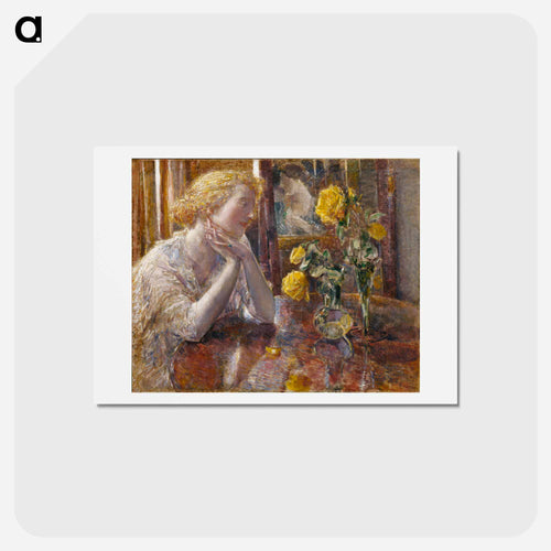 Maréchal Niel Roses - フレデリック チャイルド ハッサム Postcard.