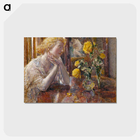 アートポストカード-Maréchal Niel Roses - フレデリック チャイルド ハッサム Postcard.