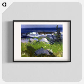 アートポスター-Vine Clad Shore, Monhegan Island - ジョージ ベローズ Poster.