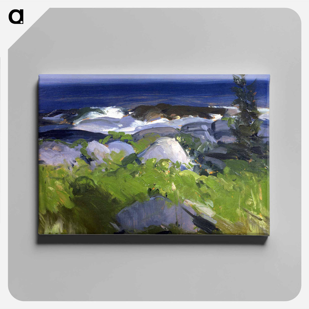 Vine Clad Shore, Monhegan Island - ジョージ ベローズ Canvas.