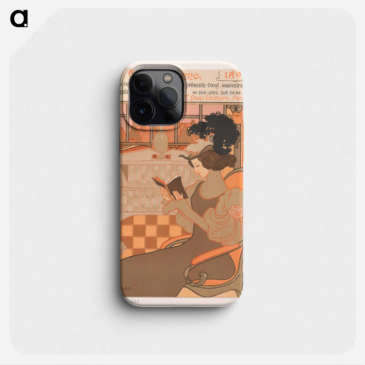 Nieuwjaarswens van Octave Uzanne voor het jaar 1897 - ジョルジュ ド フィール Phone Case.