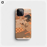 Nieuwjaarswens van Octave Uzanne voor het jaar 1897 - ジョルジュ ド フィール Phone Case.