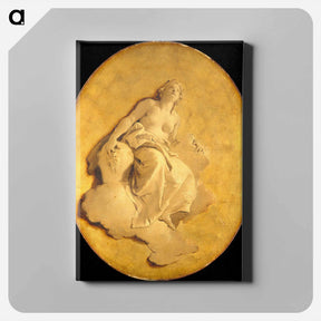 アートパネル-Female Allegorical Figure
 - ジョバンニ バティスタ ティエポロ Canvas.