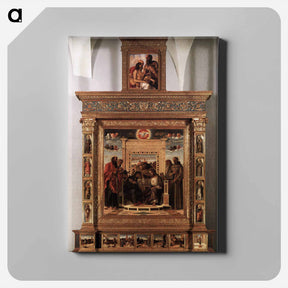 アートパネル-Pesaro Altarpiece - ジョヴァンニ ベッリーニ Canvas.