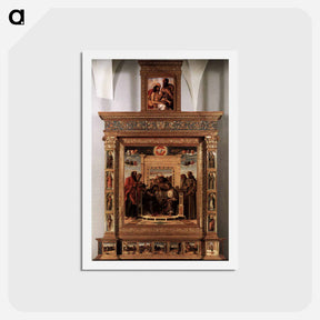 アートポストカード-Pesaro Altarpiece - ジョヴァンニ ベッリーニ Postcard.