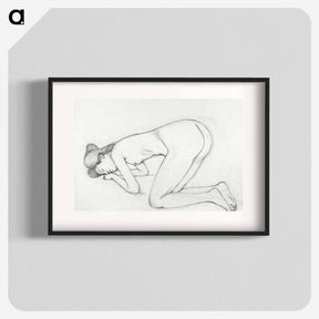 アートポスター-Studies of Crouching Nude
 - 橋口 五葉 Poster.